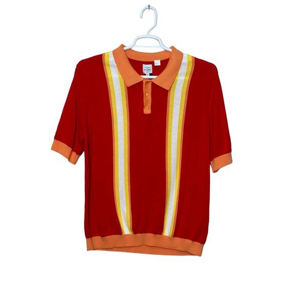 Max ‘n Chester red yellow short sleeves knit polo shirt size XXl - Picture 11 of 11
